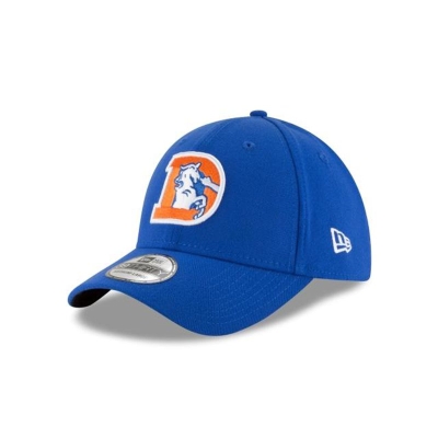 Blue Denver Broncos Hat - New Era NFL Team Classic 39THIRTY Stretch Fit Caps USA2841057